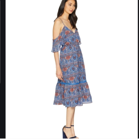 JACK Marrakesh Express Blue Dynasty Print Dress - Picture 1 of 4